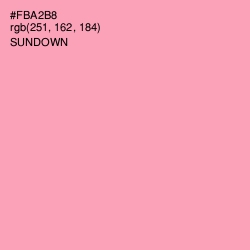 #FBA2B8 - Sundown Color Image