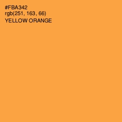 #FBA342 - Yellow Orange Color Image