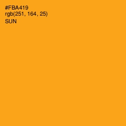 #FBA419 - Sun Color Image