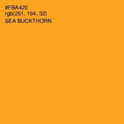 #FBA420 - Sea Buckthorn Color Image