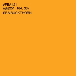 #FBA421 - Sea Buckthorn Color Image