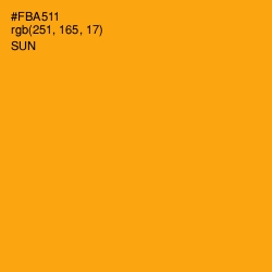 #FBA511 - Sun Color Image