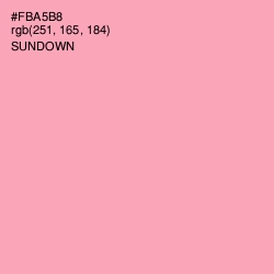 #FBA5B8 - Sundown Color Image