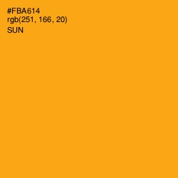 #FBA614 - Sun Color Image