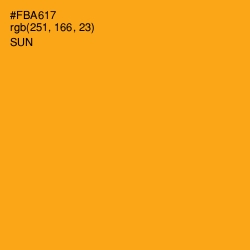 #FBA617 - Sun Color Image