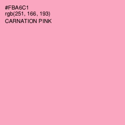 #FBA6C1 - Carnation Pink Color Image