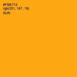 #FBA713 - Sun Color Image