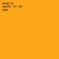 #FBA719 - Sun Color Image