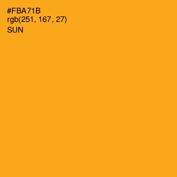 #FBA71B - Sun Color Image