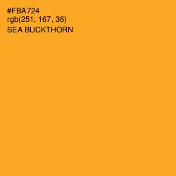 #FBA724 - Sea Buckthorn Color Image