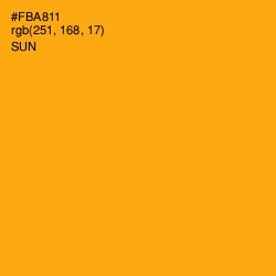 #FBA811 - Sun Color Image