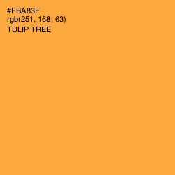 #FBA83F - Tulip Tree Color Image