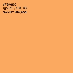 #FBA860 - Sandy brown Color Image