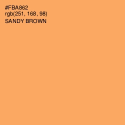 #FBA862 - Sandy brown Color Image