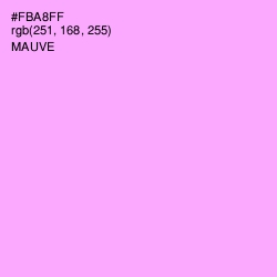 #FBA8FF - Mauve Color Image