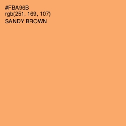 #FBA96B - Sandy brown Color Image