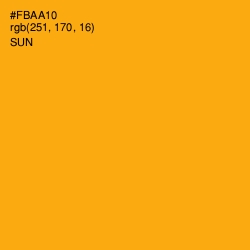 #FBAA10 - Sun Color Image