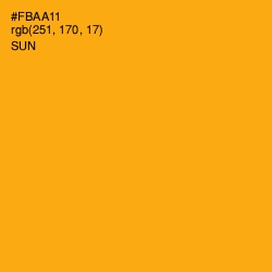 #FBAA11 - Sun Color Image
