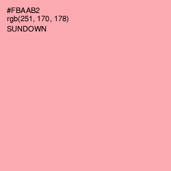 #FBAAB2 - Sundown Color Image