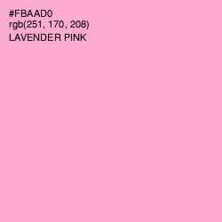 #FBAAD0 - Lavender Pink Color Image