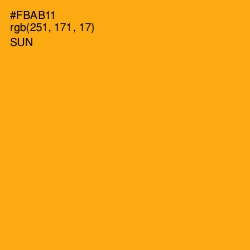 #FBAB11 - Sun Color Image