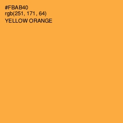 #FBAB40 - Yellow Orange Color Image