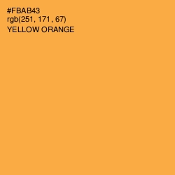#FBAB43 - Yellow Orange Color Image