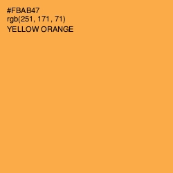 #FBAB47 - Yellow Orange Color Image