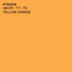 #FBAB48 - Yellow Orange Color Image