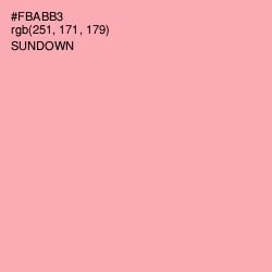 #FBABB3 - Sundown Color Image