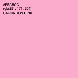 #FBABCC - Carnation Pink Color Image