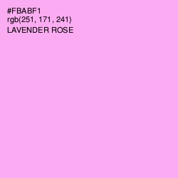 #FBABF1 - Lavender Rose Color Image