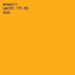 #FBAC17 - Sun Color Image