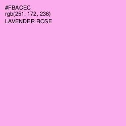 #FBACEC - Lavender Rose Color Image