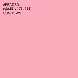 #FBADBD - Sundown Color Image