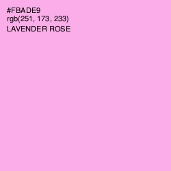 #FBADE9 - Lavender Rose Color Image