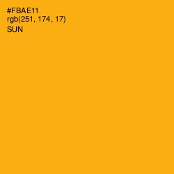 #FBAE11 - Sun Color Image