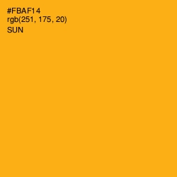 #FBAF14 - Sun Color Image