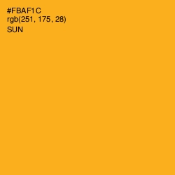 #FBAF1C - Sun Color Image