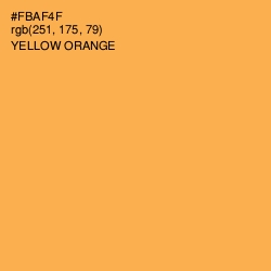 #FBAF4F - Yellow Orange Color Image