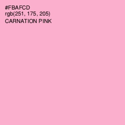 #FBAFCD - Carnation Pink Color Image