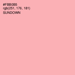 #FBB0B5 - Sundown Color Image