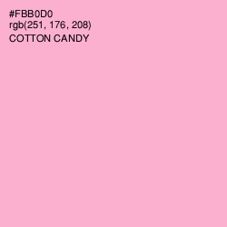 #FBB0D0 - Cotton Candy Color Image