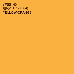 #FBB140 - Yellow Orange Color Image