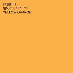 #FBB147 - Yellow Orange Color Image