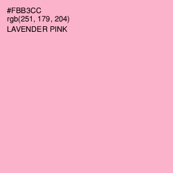 #FBB3CC - Lavender Pink Color Image