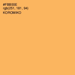 #FBB55E - Koromiko Color Image