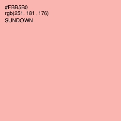 #FBB5B0 - Sundown Color Image