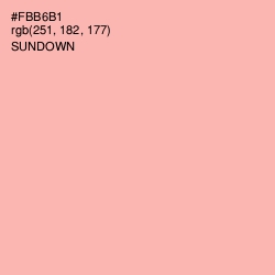 #FBB6B1 - Sundown Color Image