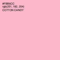 #FBB6CC - Cotton Candy Color Image